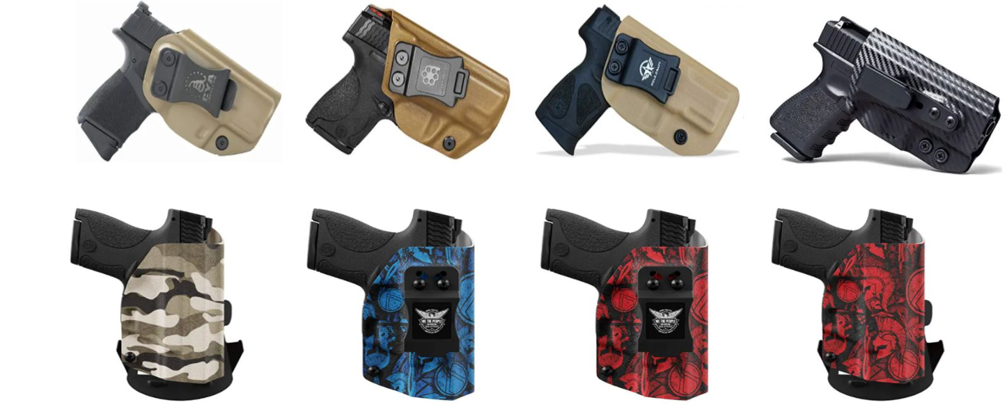 Kydex Holsters different colors