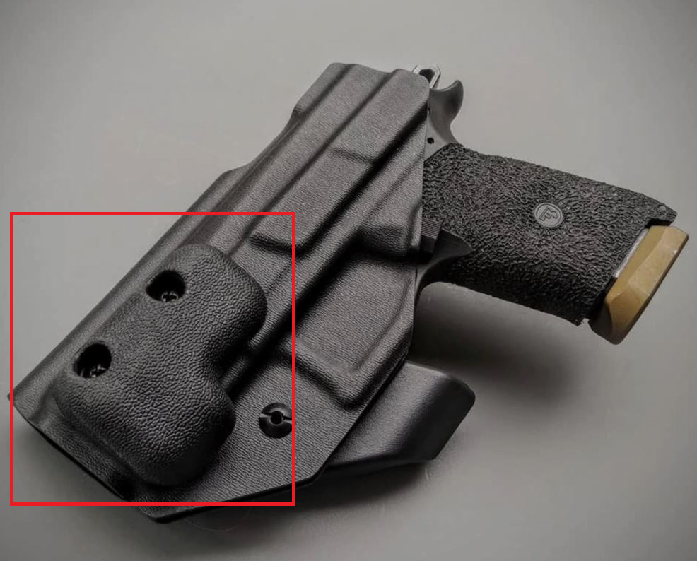 Example of a holster wedge