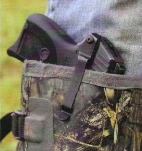 Gun Clip attached to a boot