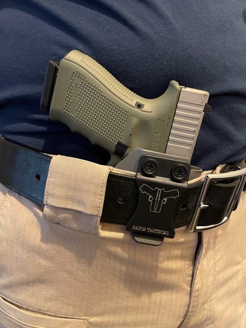 IWB Holster carried inside of the waistband