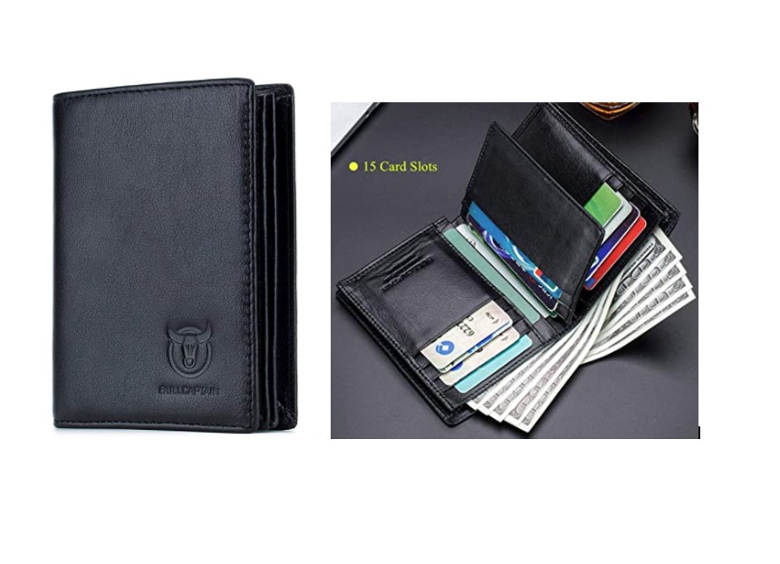 bullcaptain bifold rfid wallet