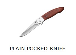 example of plain edge blade pocket knife