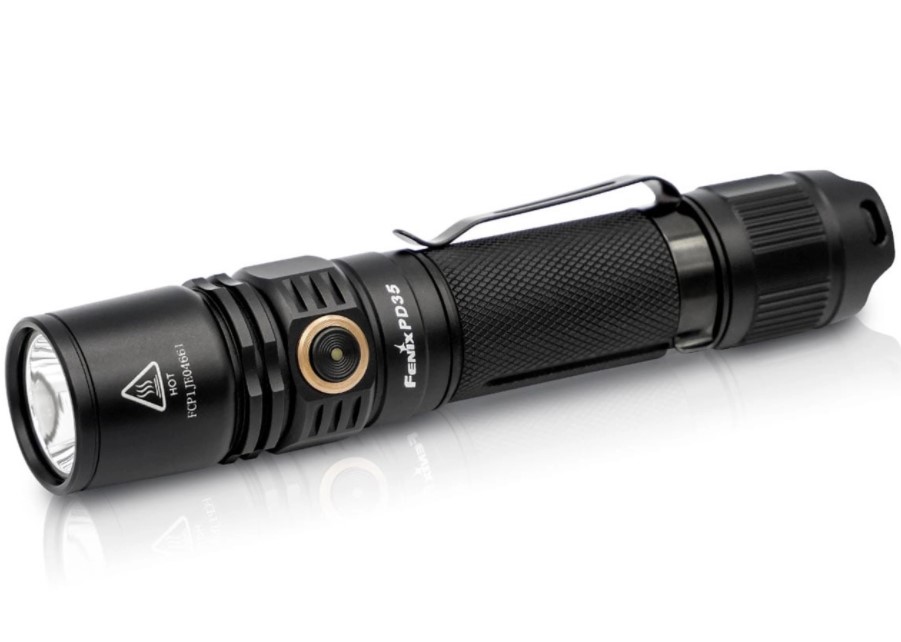 fenix pd35 v2 edc flashlight for camping