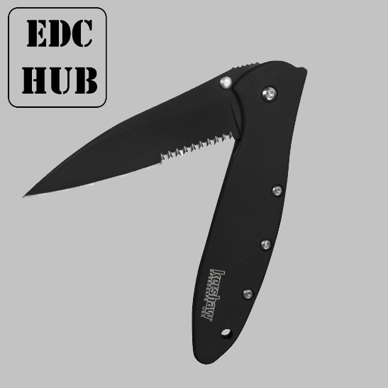 kershaw leek serrated edge blade pocket knife