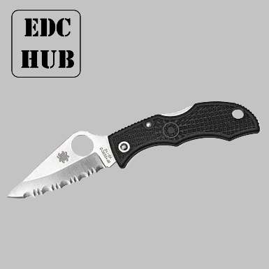 spyderco ladybug 3 serrated edge blade pocket knife