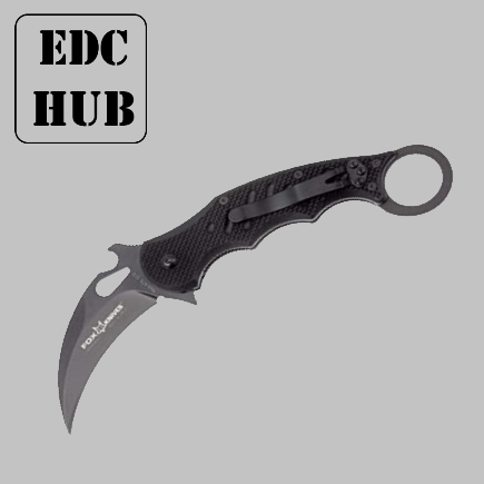 Fox 479 G10 Black Emerson Wave Best EDC Self Defense Pocket Knife