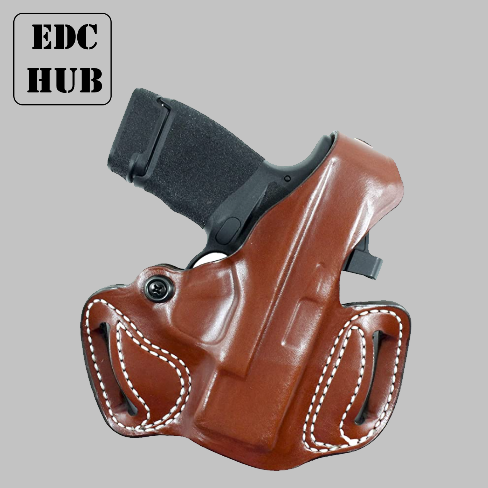 Optic Compatible leather holster for concealed carry