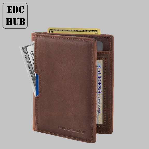 Bifold leather EDC wallet