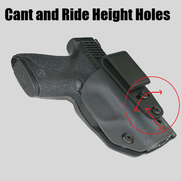 Cant and Ride Height Holes on Holsters