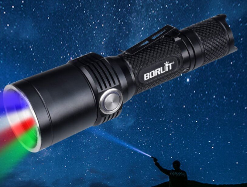 Boruit Multicolor tactical flashlight review