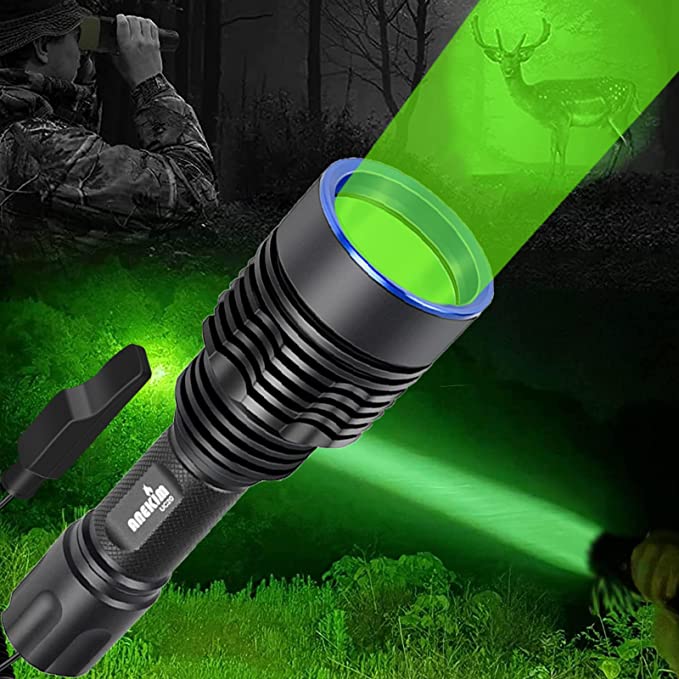Aneikem green tactical flashlight