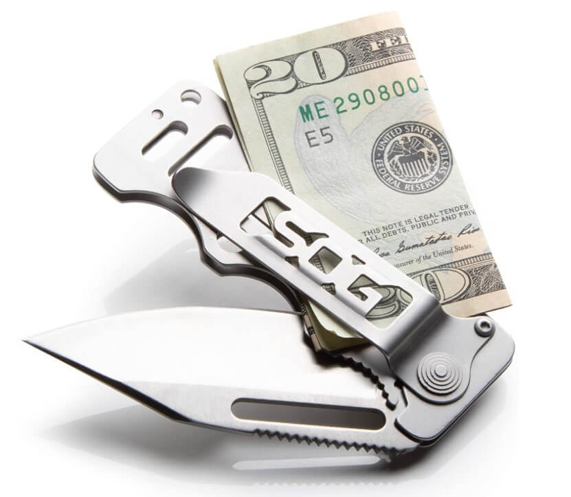 SOG Cash Card Money Clip Pocket Knife