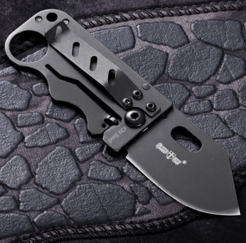 Grand Way Small Pocket Knife - Folding Wallet Knife - Mini Tactical Knife