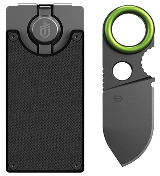  Gerber Gear GDC Pocket Knife Money Clip, GDC Fixed Blade Knife and Case