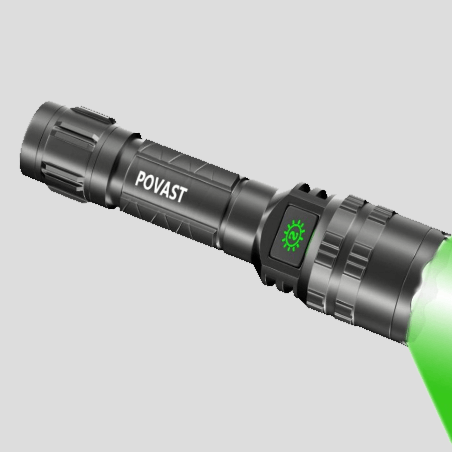 Povast PVL2 Green Light Flashlight