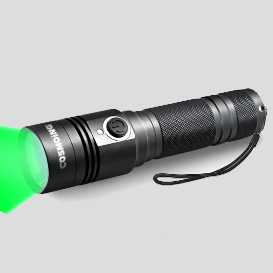 Cosmoing Green Light Tactical Flashlight