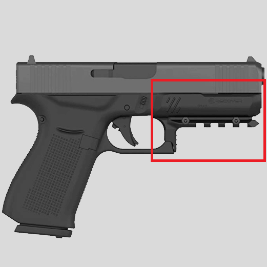 Rail Mount Adopter for Glock 43