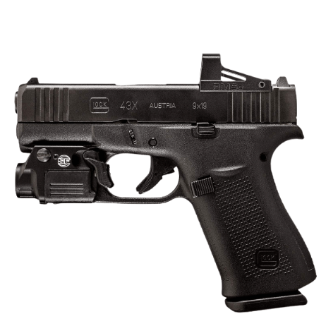 surfire xsc pistol light for glock 43x/mos/rail