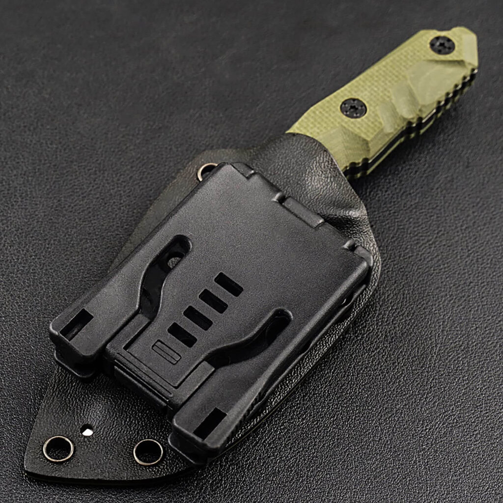 fixed blade knife with holster