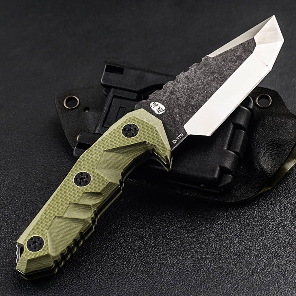 HX outdoor fixed blade knife mercenary